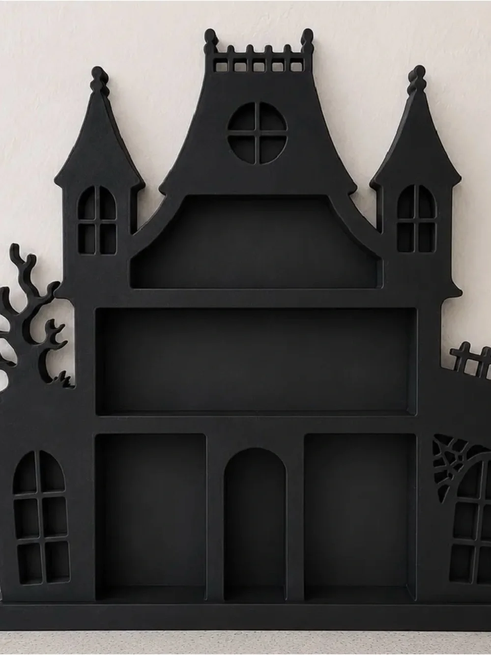 Black Haunted House Display Halloween Shelf - new